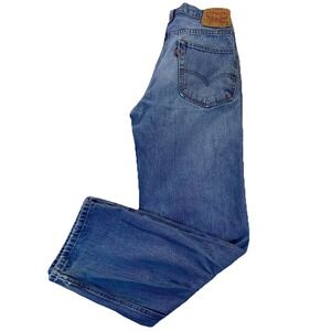 Levis 550 Jeans Mens 33X34(30x30actual) Blue Relaxed Fit Tapered Leg Red Tab
